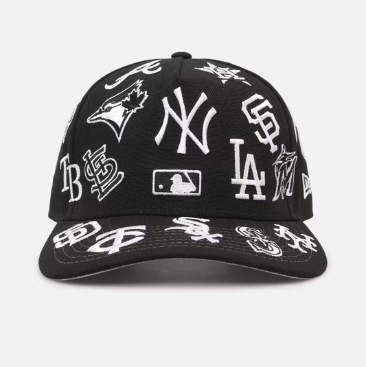 A ll Over Leagues' MLB BLACK 9FORTY A-Frame Snapback