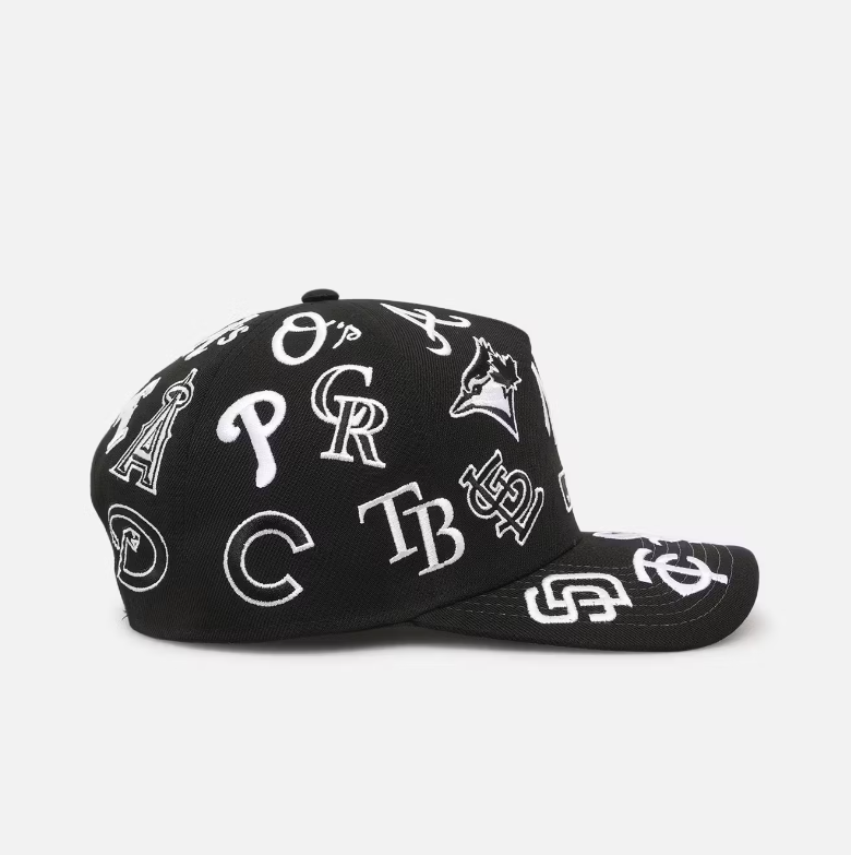 A ll Over Leagues' MLB BLACK 9FORTY A-Frame Snapback