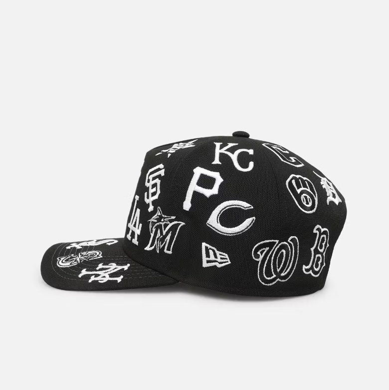 A ll Over Leagues' MLB BLACK 9FORTY A-Frame Snapback