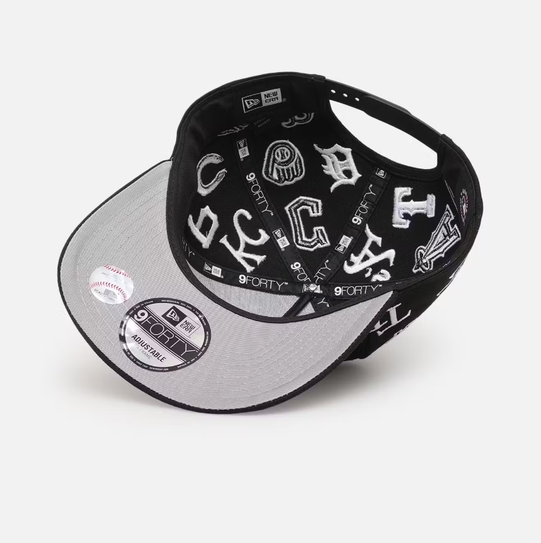 A ll Over Leagues' MLB BLACK 9FORTY A-Frame Snapback